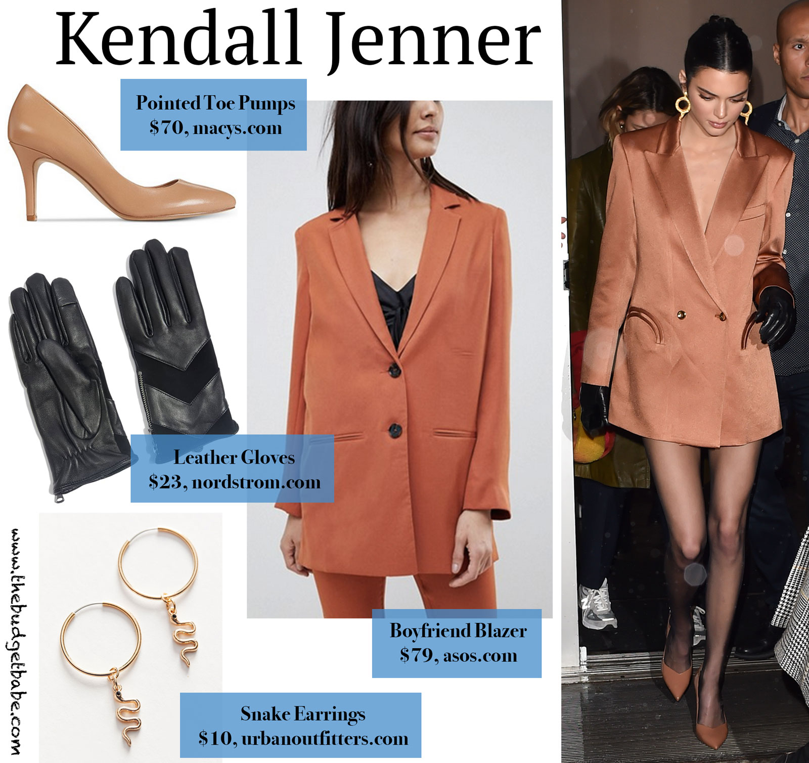 Kendall Jenner Blazer and Pumps Look for Less