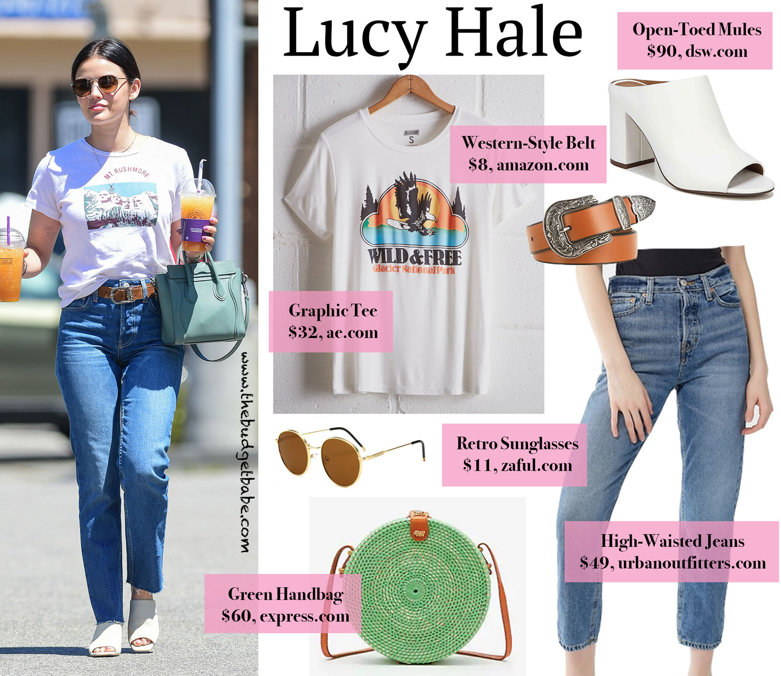 Lucy Hale Mt. Rushmore Graphic Tee Look for Less