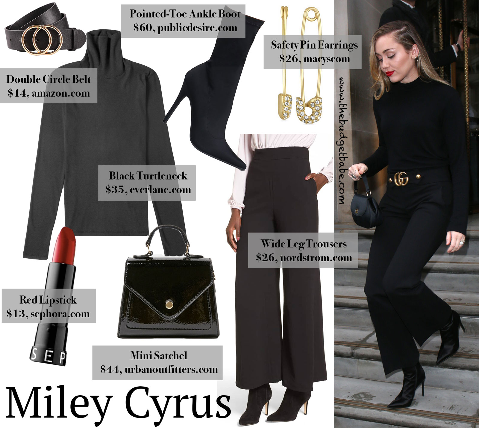 Miley Cyrus Gucci Trousers Look for Less