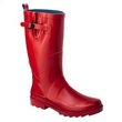 red rain boots