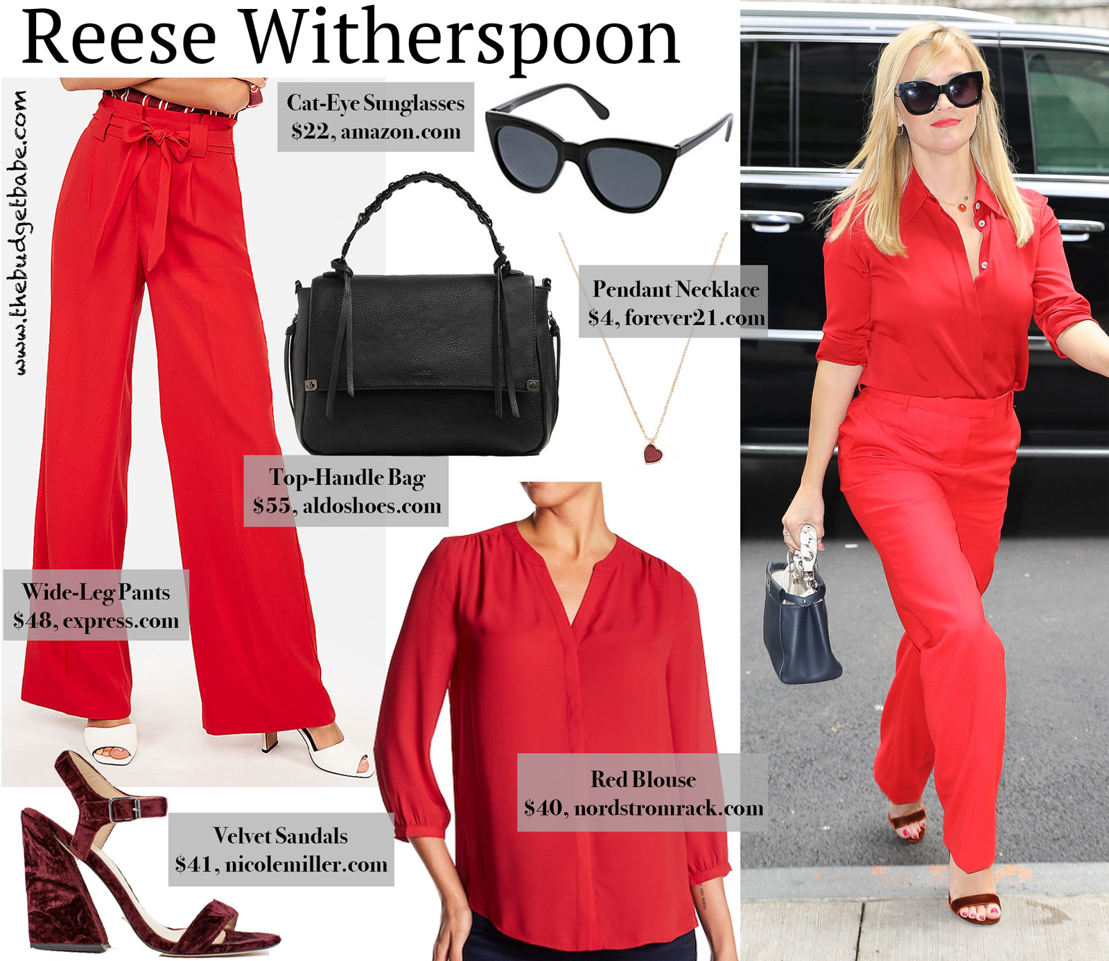 Reese in Red Look for Less