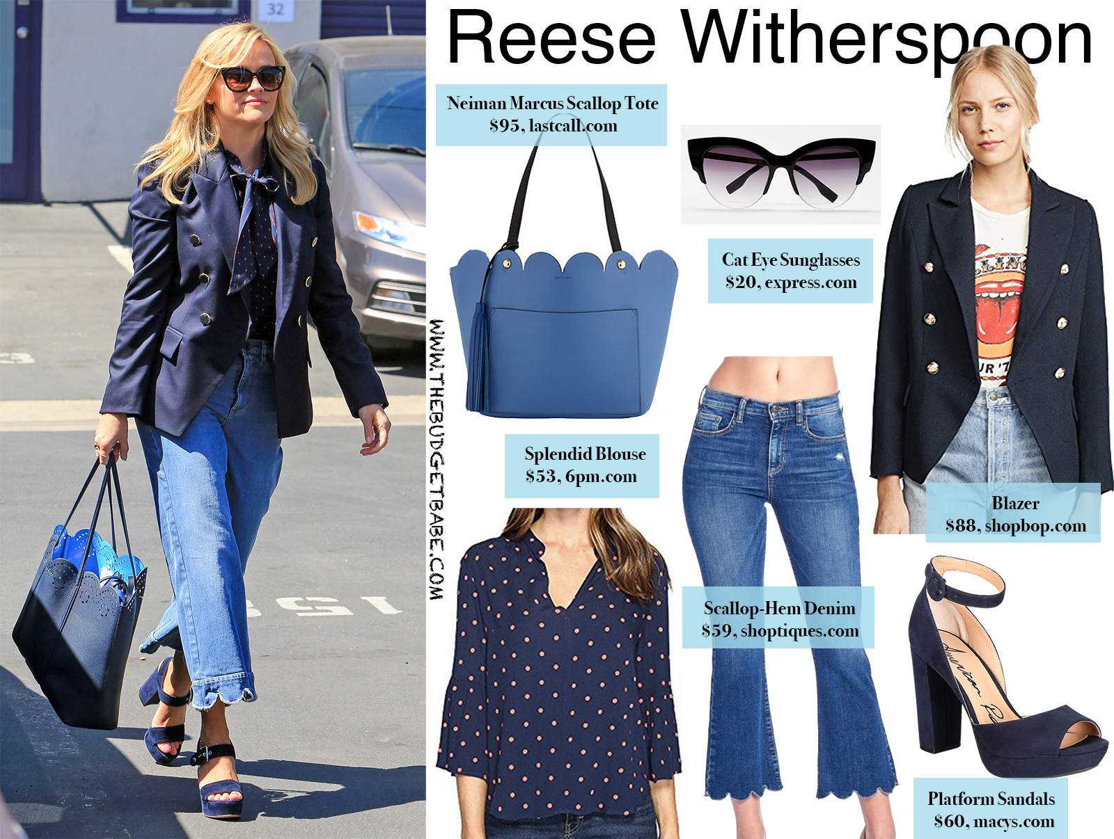Reese Witherspoon's Scallop-Hem Jeans & Blazer