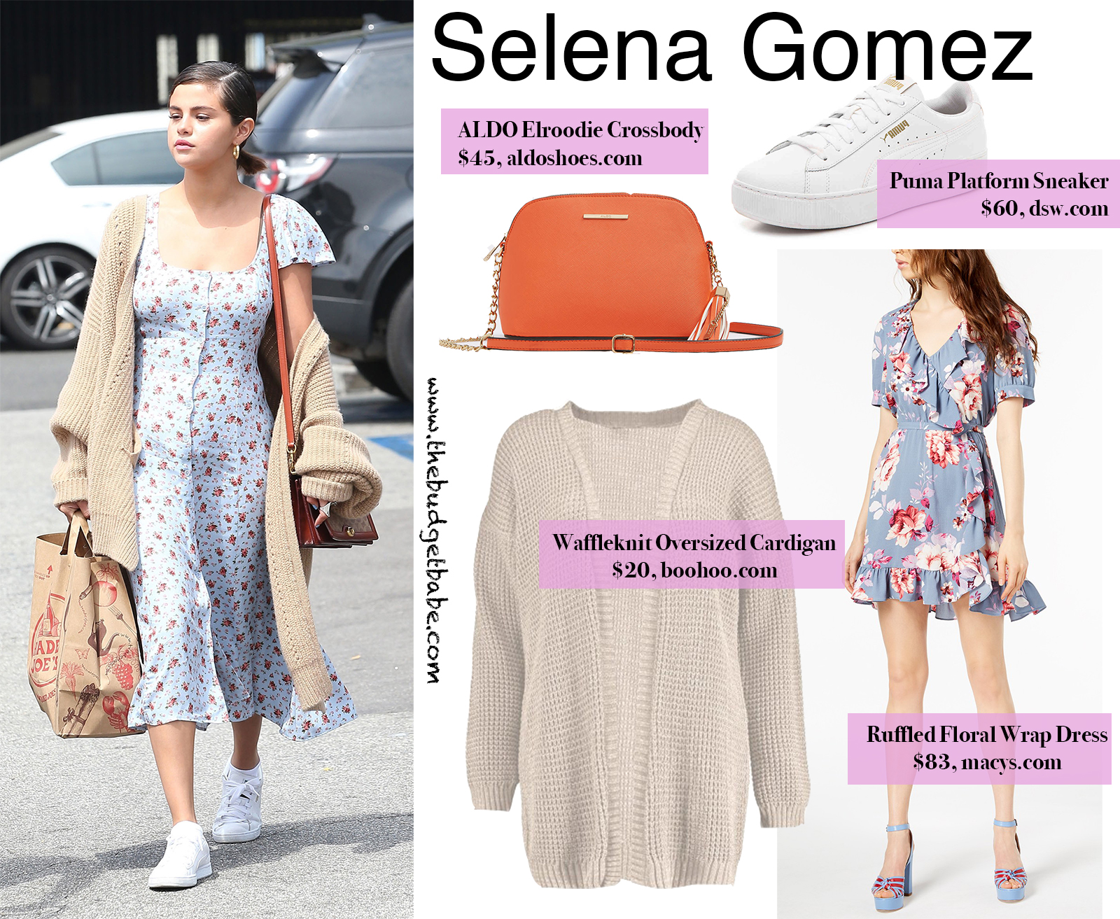 Selena Gomez Floral Dress