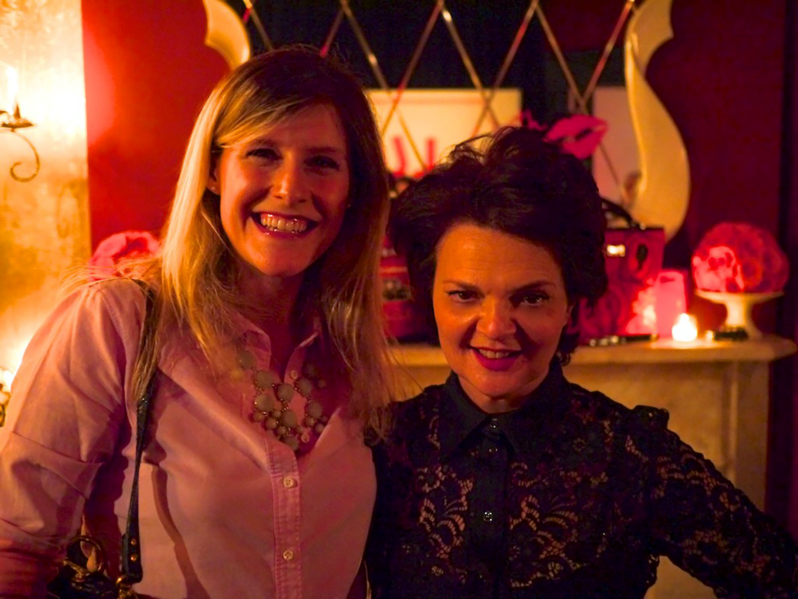 Dianna Baros of The Budget Babe and designer Lulu Guinness