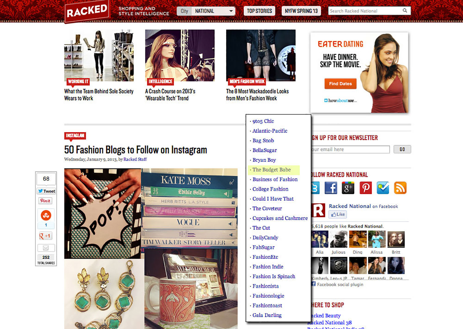 The Budget Babe on Racked.com
