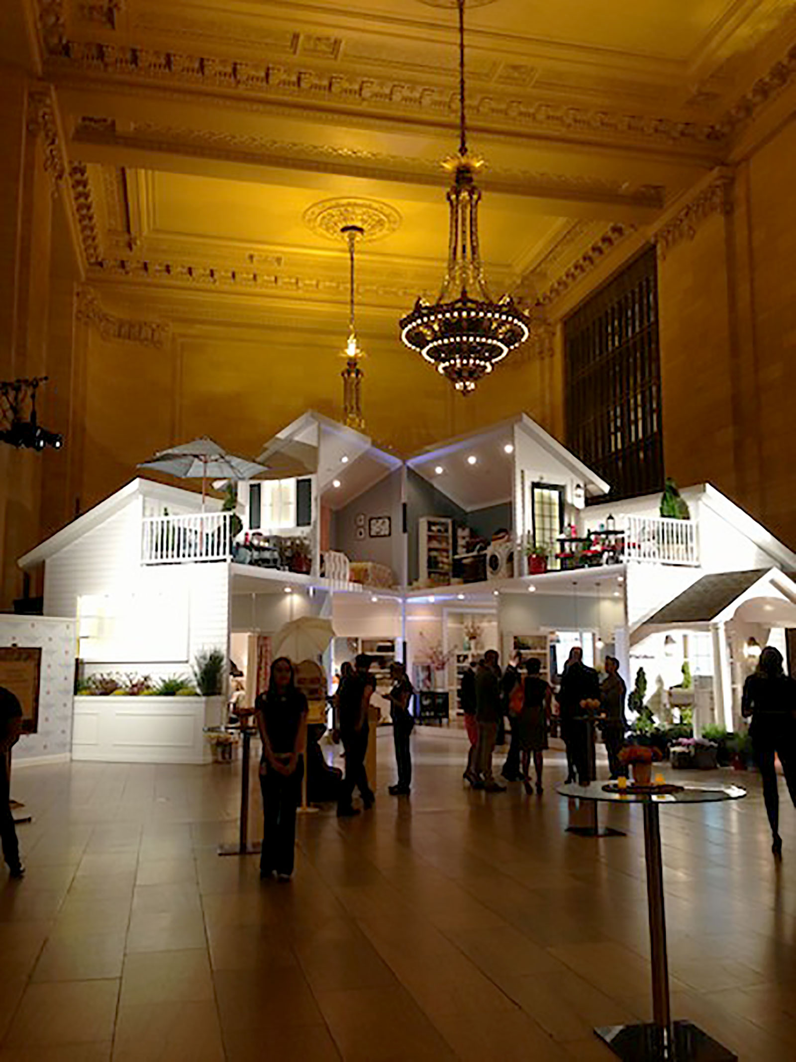 Dianna Baros with the Target Does It Again duo! Target Celebrates New Threshold Home Line with a Life-Size Dollhouse in Grand Central
