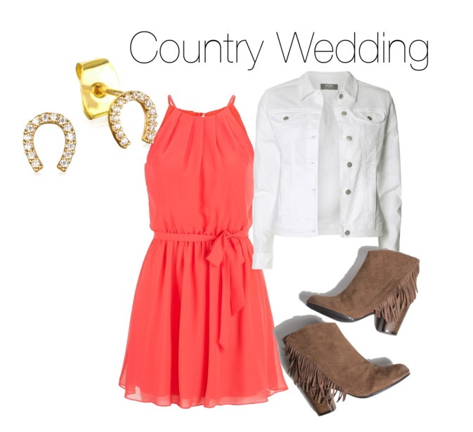 Country wedding outfit idea