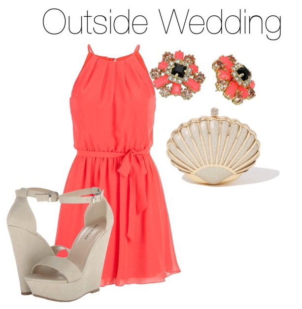 Outdoor wedding outfit idea