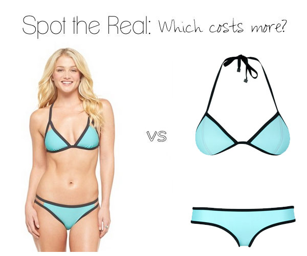 Can you guess which is the real Triangl bikini?