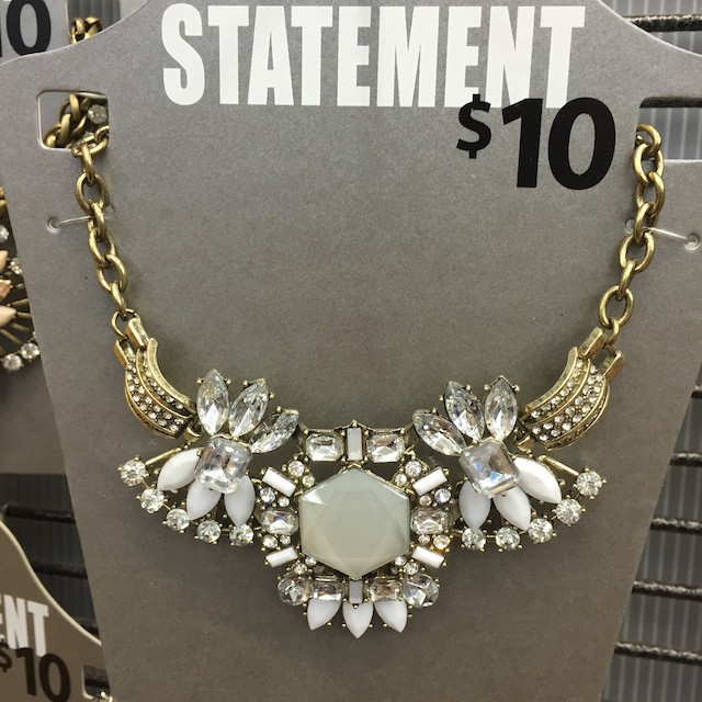 $5 statement necklace at Walmart