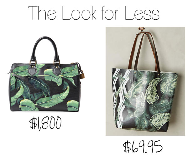 The Look for Less: Louis Vuitton Hand Painted Palm Leaf Speedy - The Budget  Babe