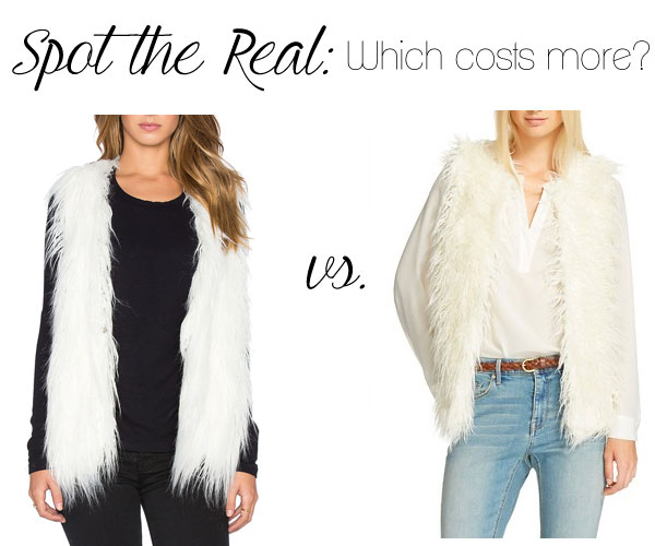 Can you guess which fur vest costs $95?