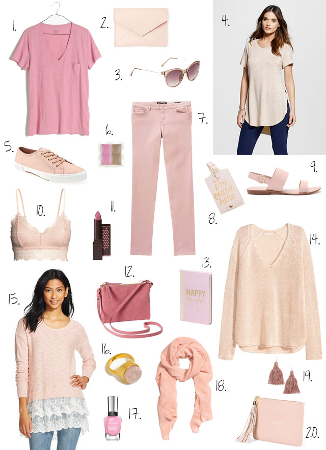 Blush Pink Fashion Finds Under $20 for Spring 2016 // TheBudgetBabe.com