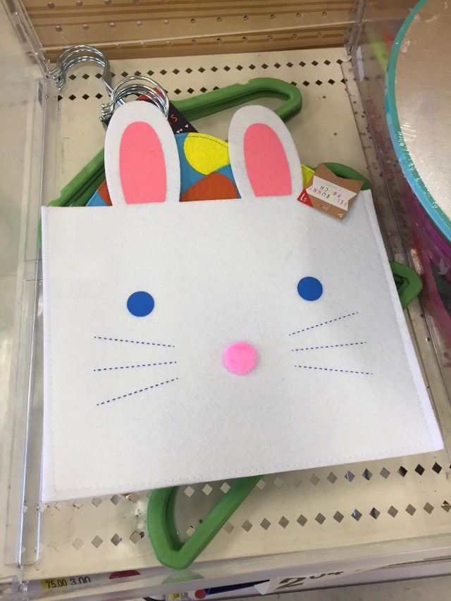 Easter theme items in the dollar bins at Target