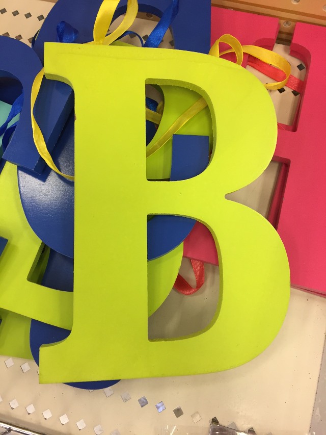 Easter theme items in the dollar bins at Target
