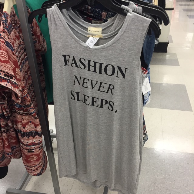 Spring fashions in stores now