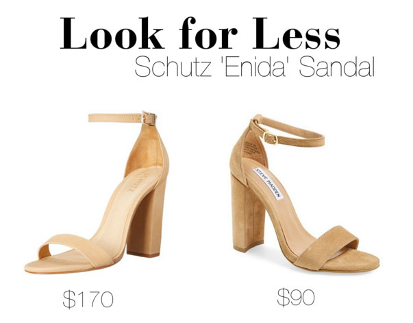 The Look for Less: Schutz 'Enida' Sandal