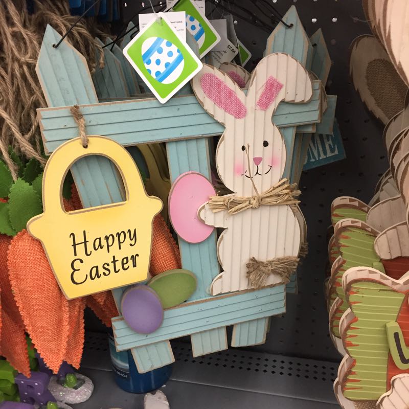 Easter decor at Walmart has arrived.