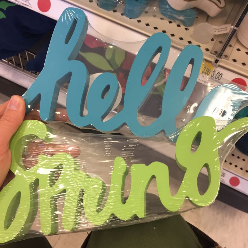 Spring has sprung in the Target dollar bins.