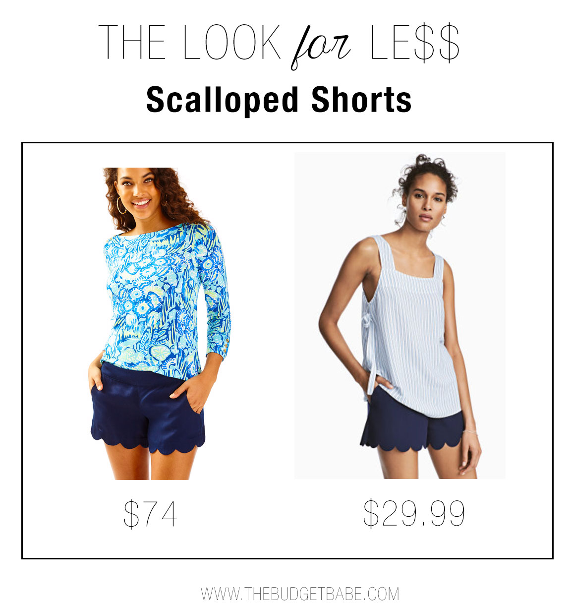 Try scalloped shorts this summer.