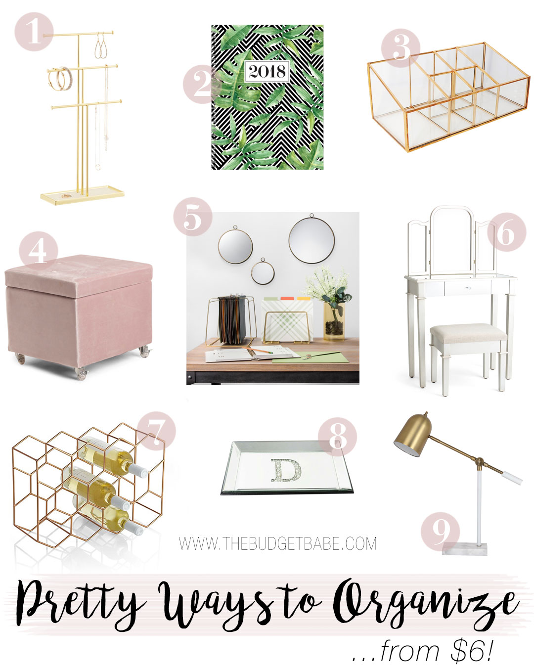 Organize in style with these pretty finds starting at just $5.99