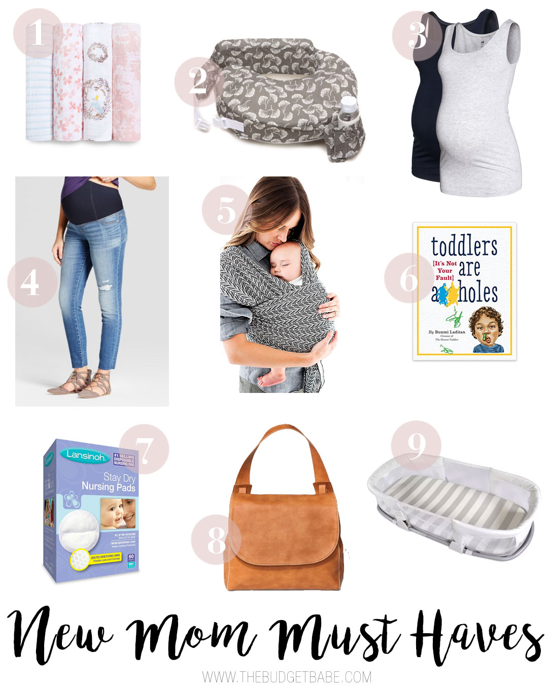New Mom Must-Haves from a mom of three / baby registry essentials on a budget