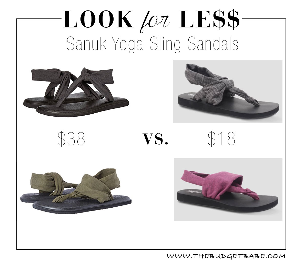Sanuk Yoga Sling Sandals knockoffs at Target