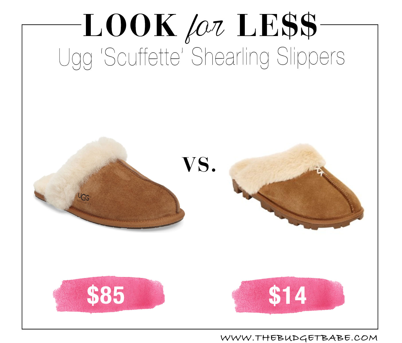 Ugg 'Scuffette' Shearling Slippers 