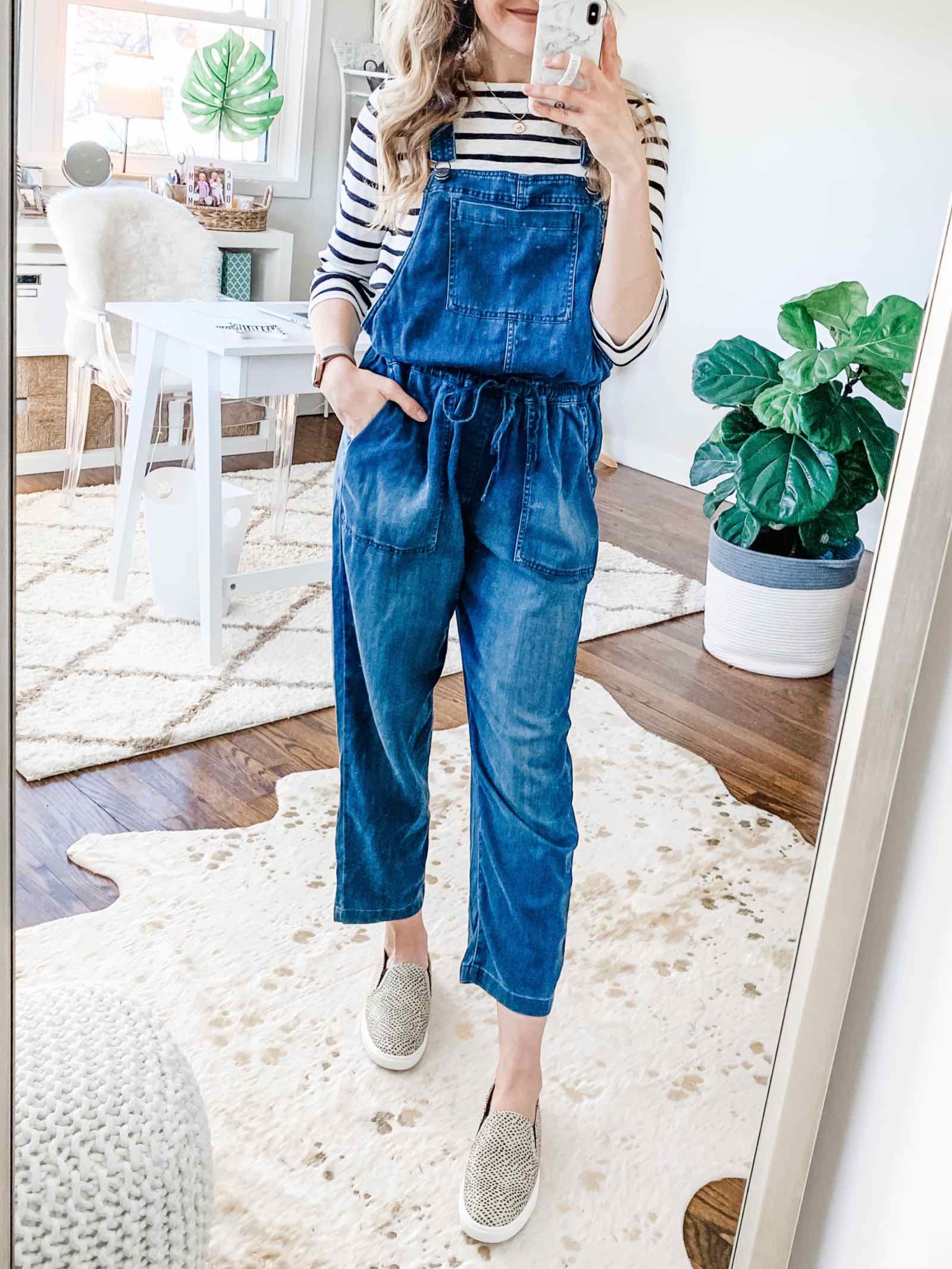 Love these overalls! $29 at Walmart