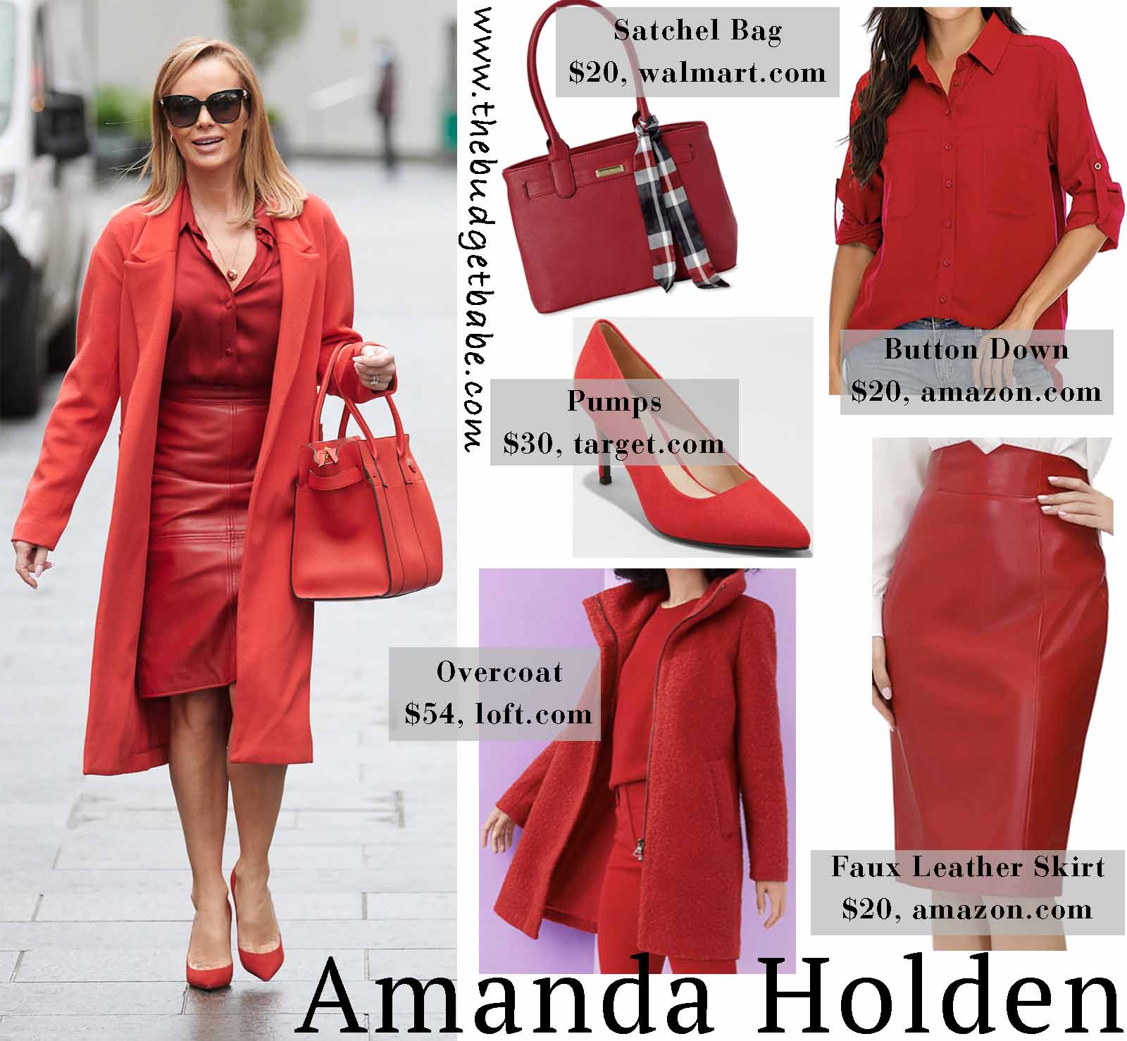 This red look is perfect for the holidays!