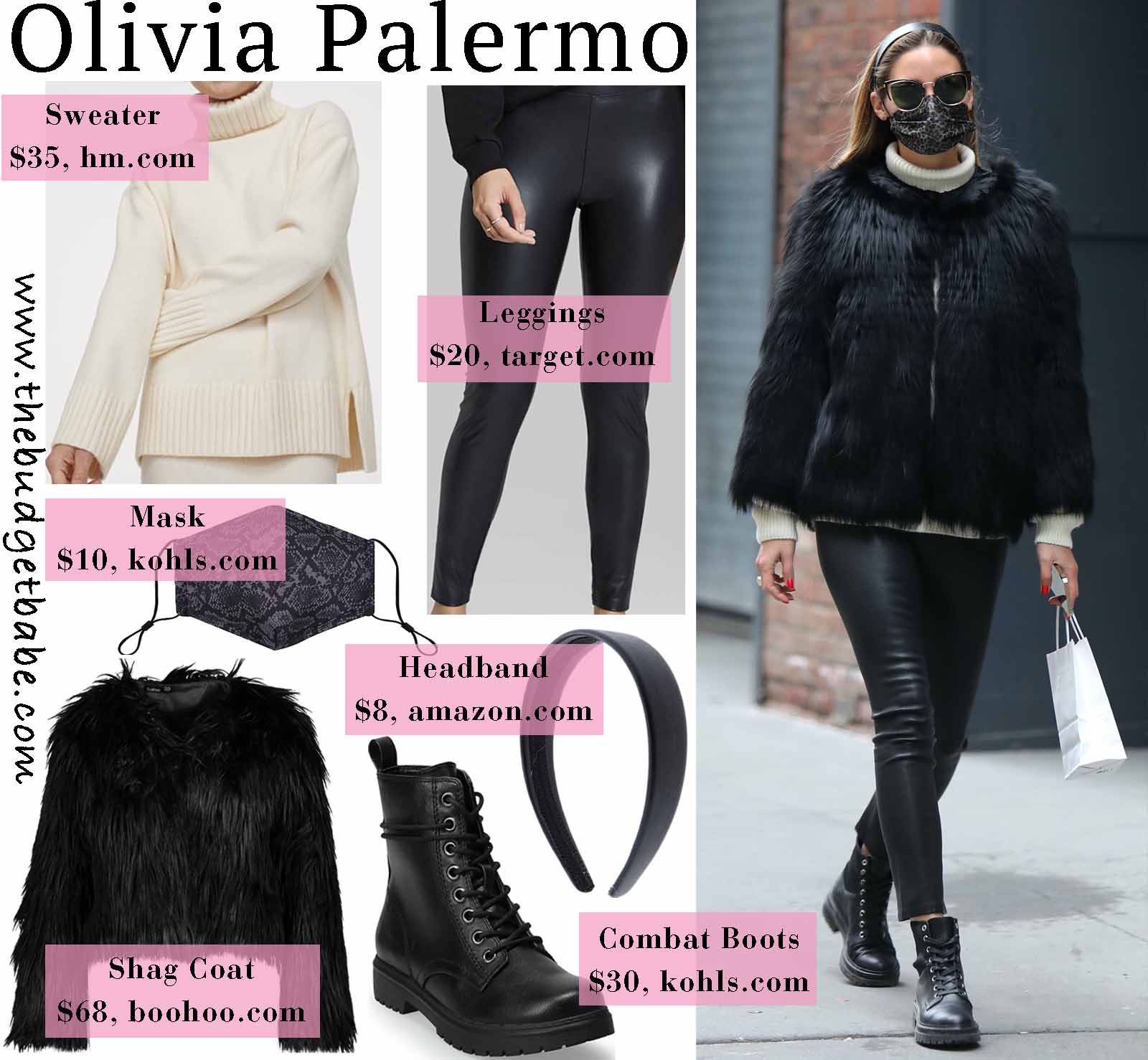 Olivia's shag fur coat is so chic!