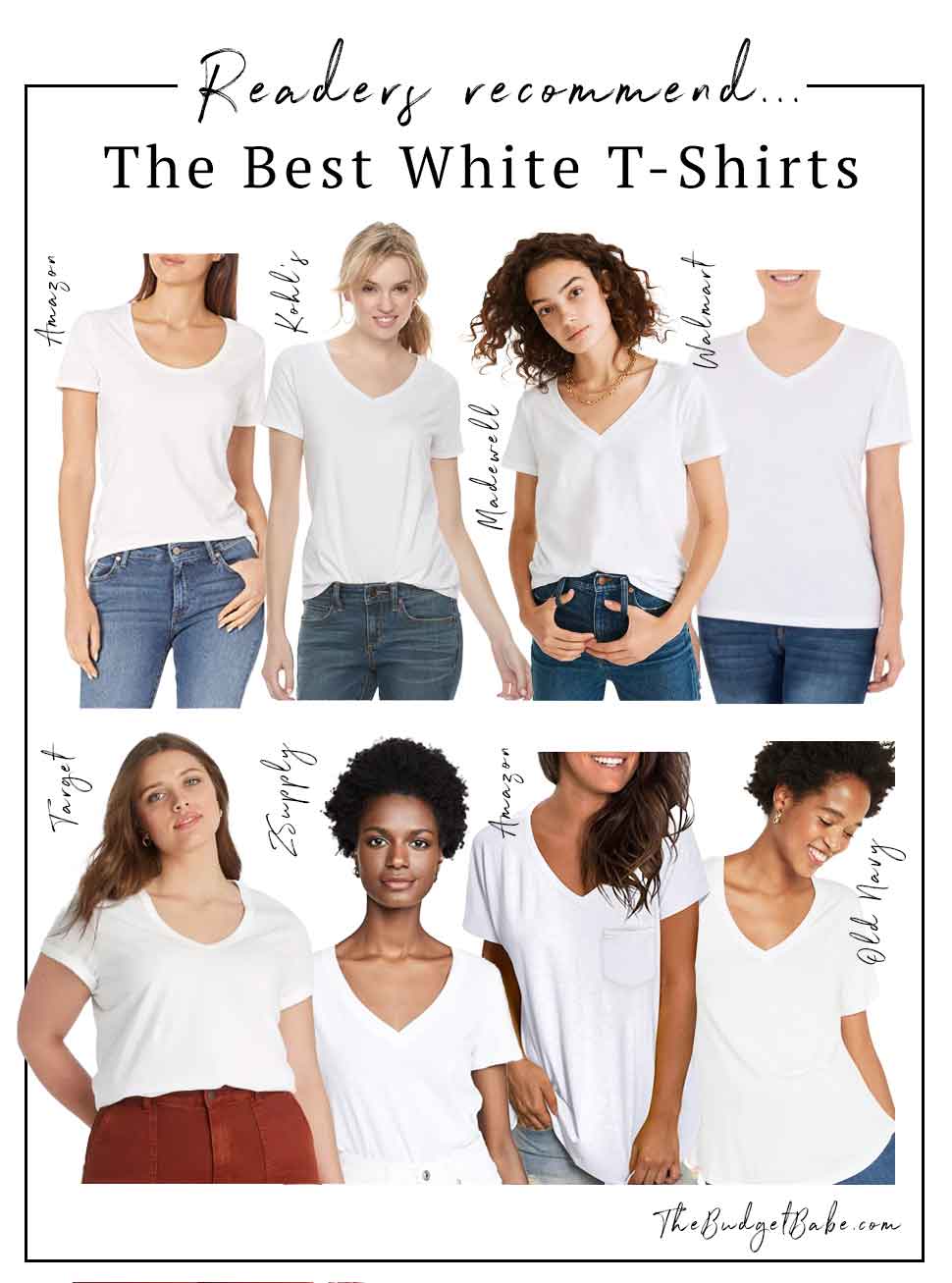 The Best White T-Shirts for Women, from Target, Walmart, Old Navy and more