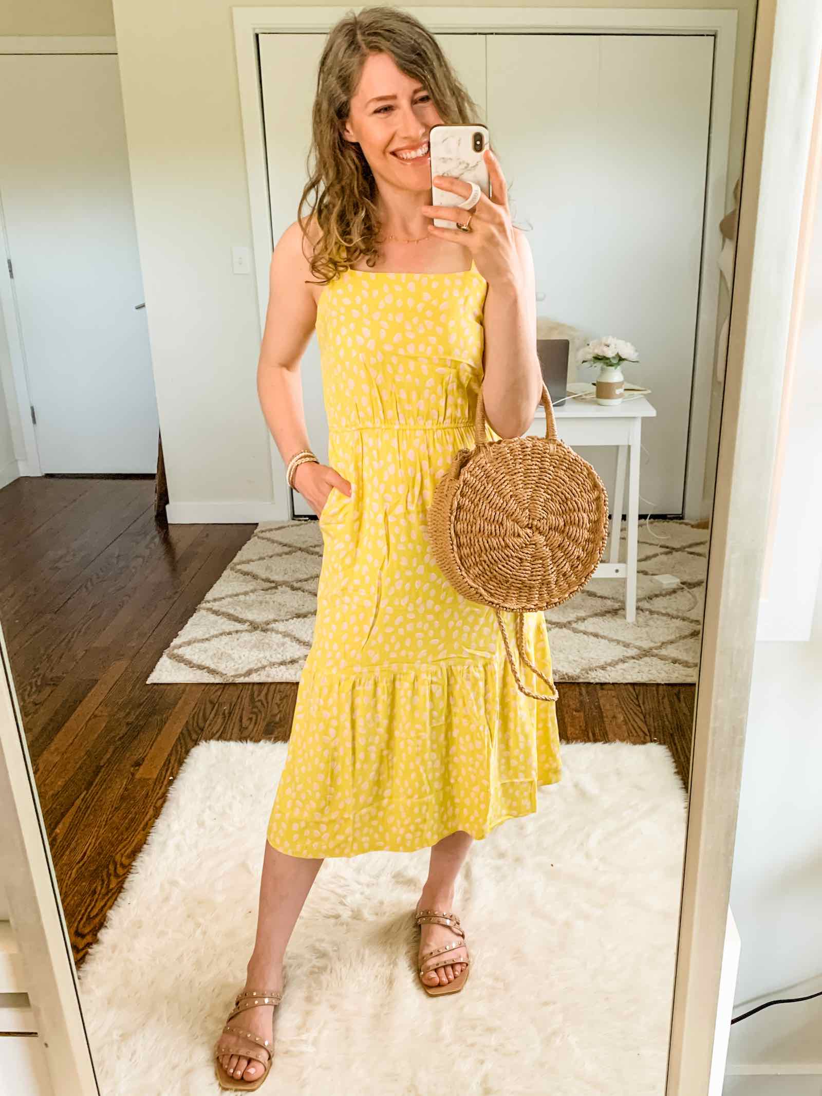 Amazon day dresses under $30, love this yellow color!