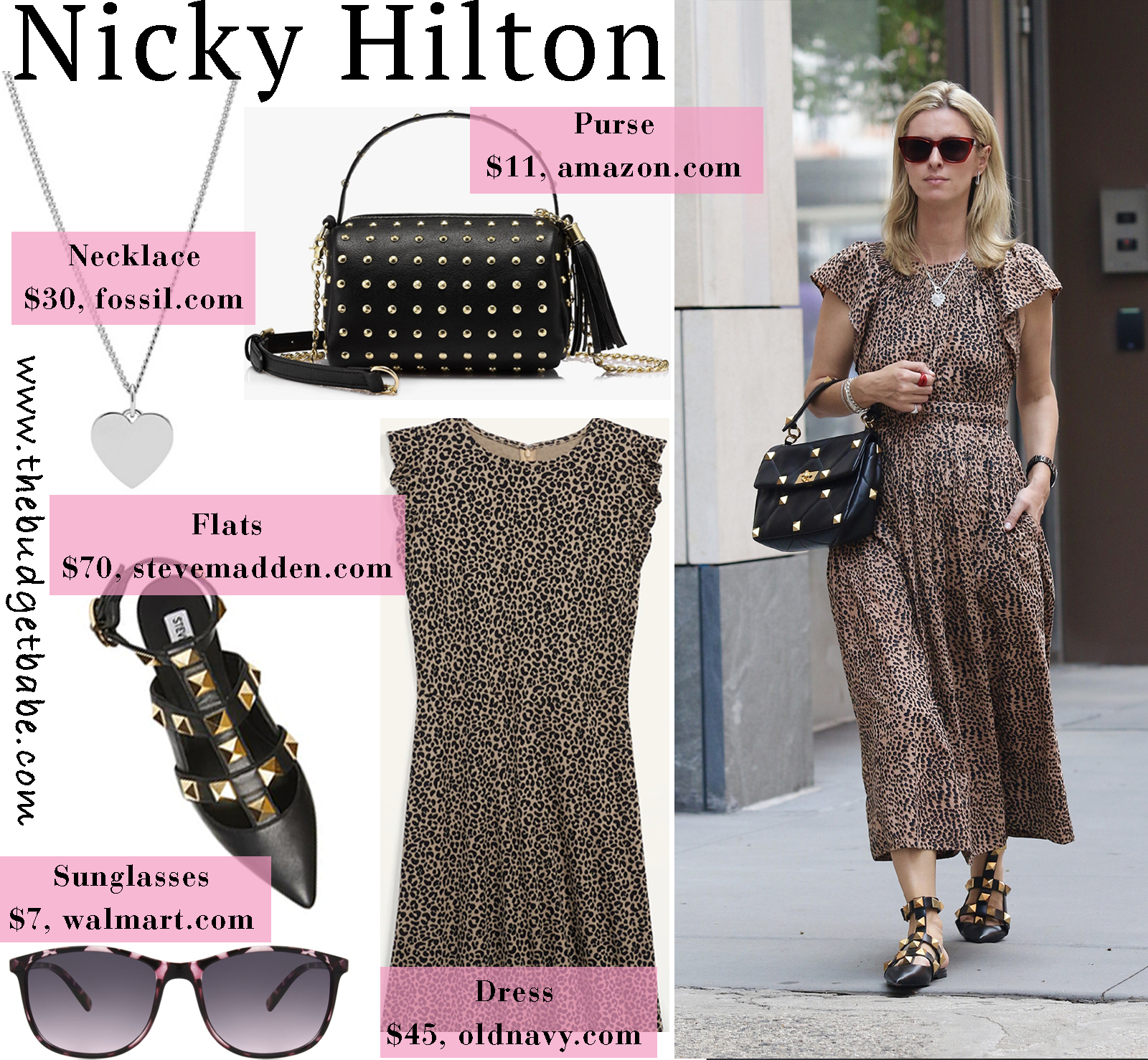 Nicky looks stylish in leopard!