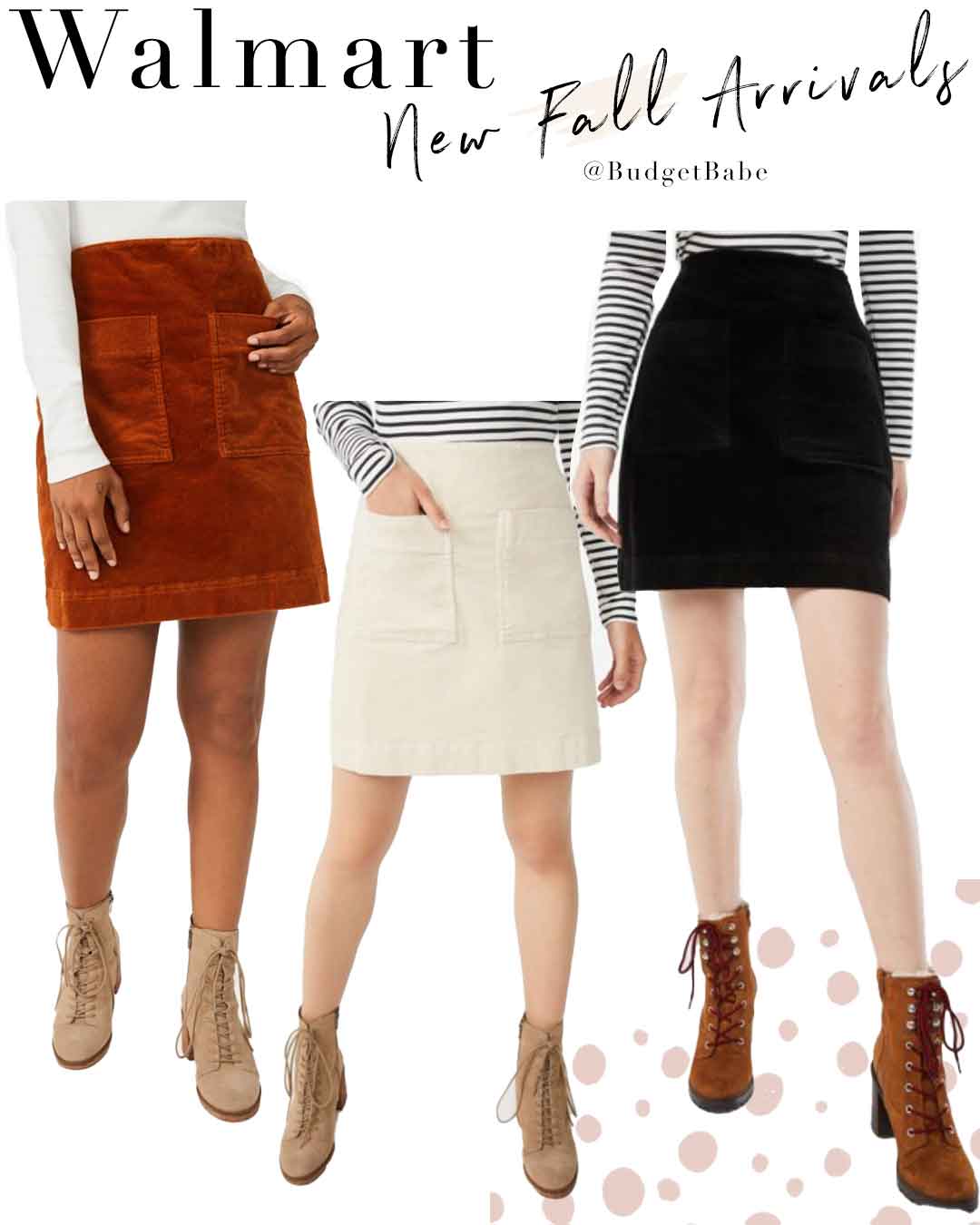 Walmart suede skirts for Fall
