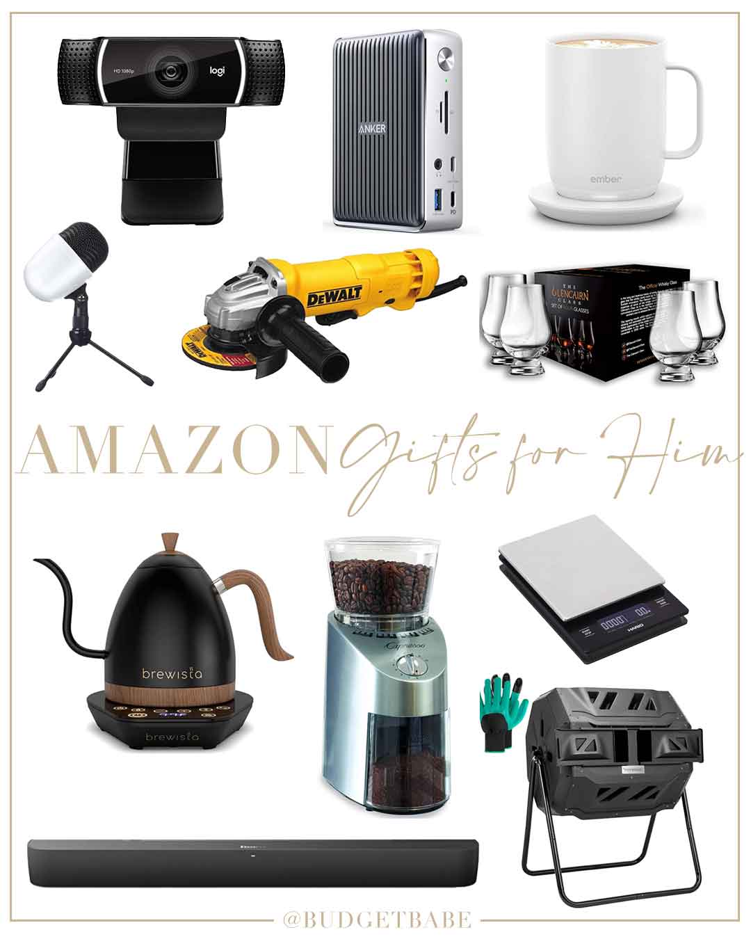 Amazon gift guide for guys, men, fathers, husbands, boyfriends, brothers, holiday edition