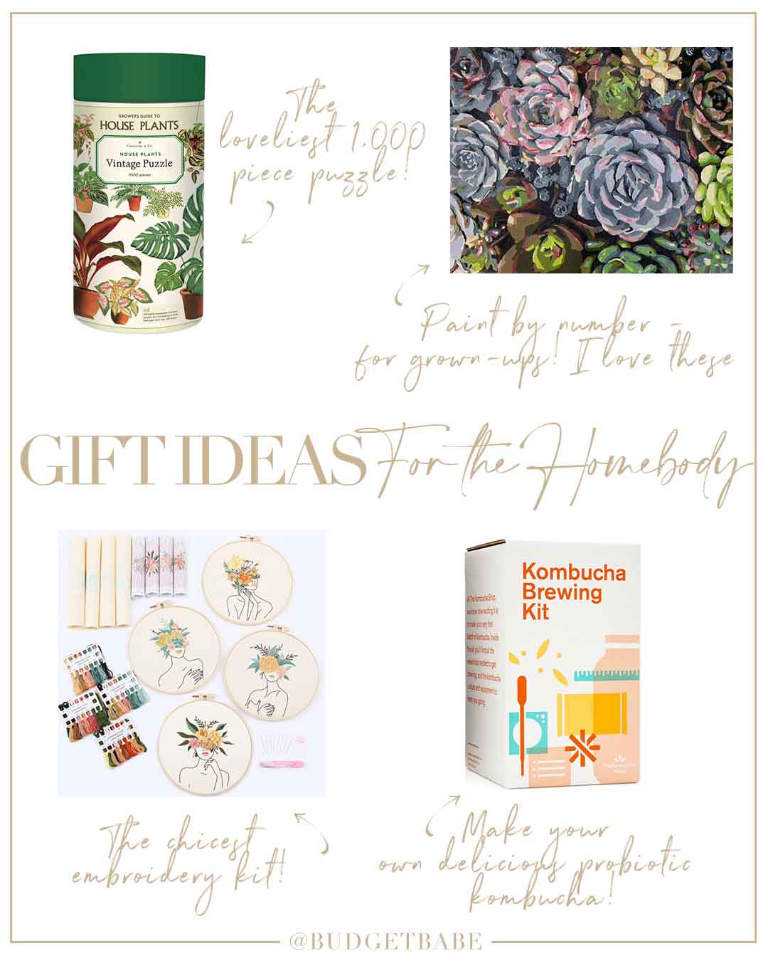 Holiday Gift Guide by The Budget Babe - Gifts for the homebody