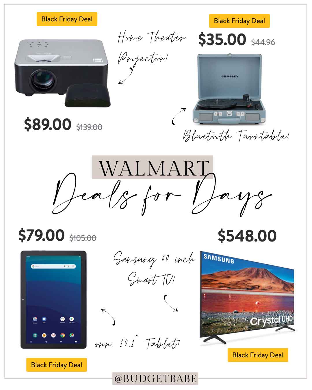 Walmart Black Friday Deals on the best tech and more!