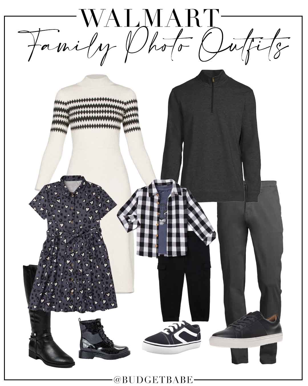 Walmart Family Matching Outfit Ideas and Inspiration for Holiday, Family Photos, Christmas, Matching Pajamas!