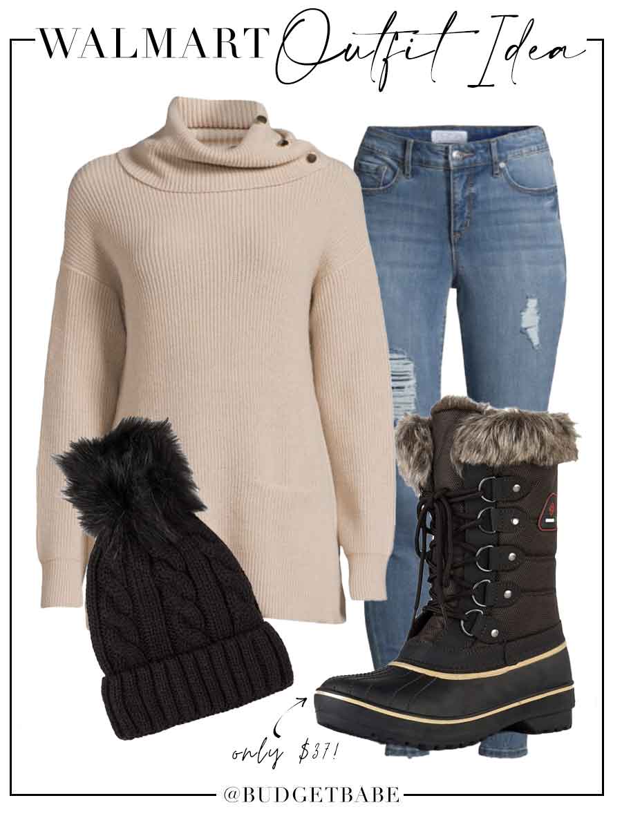 SPONSORED Walmart winter outfit ideas on a budget / The Budget Babe