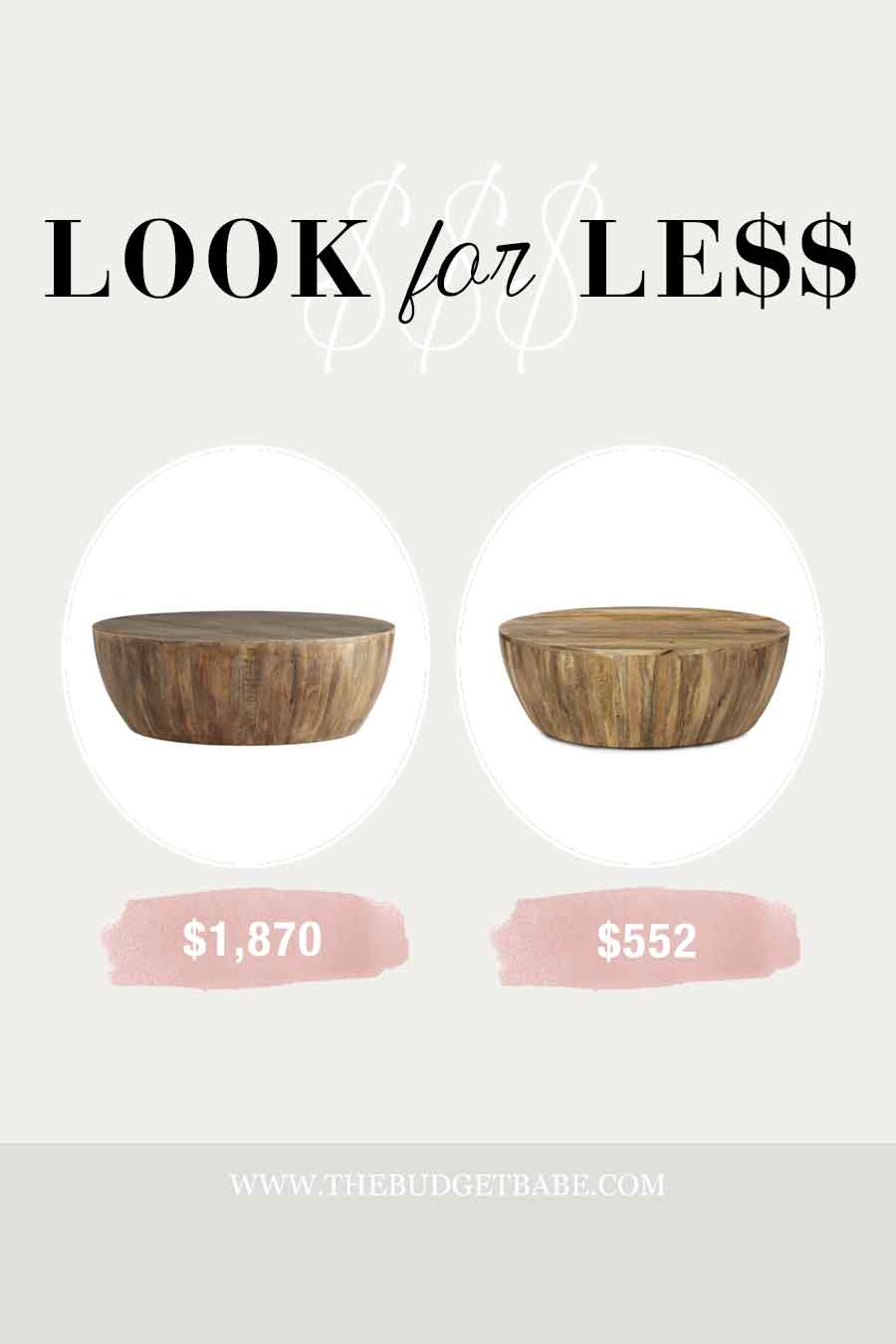 Look for Less: Studio McGee Coffee Table