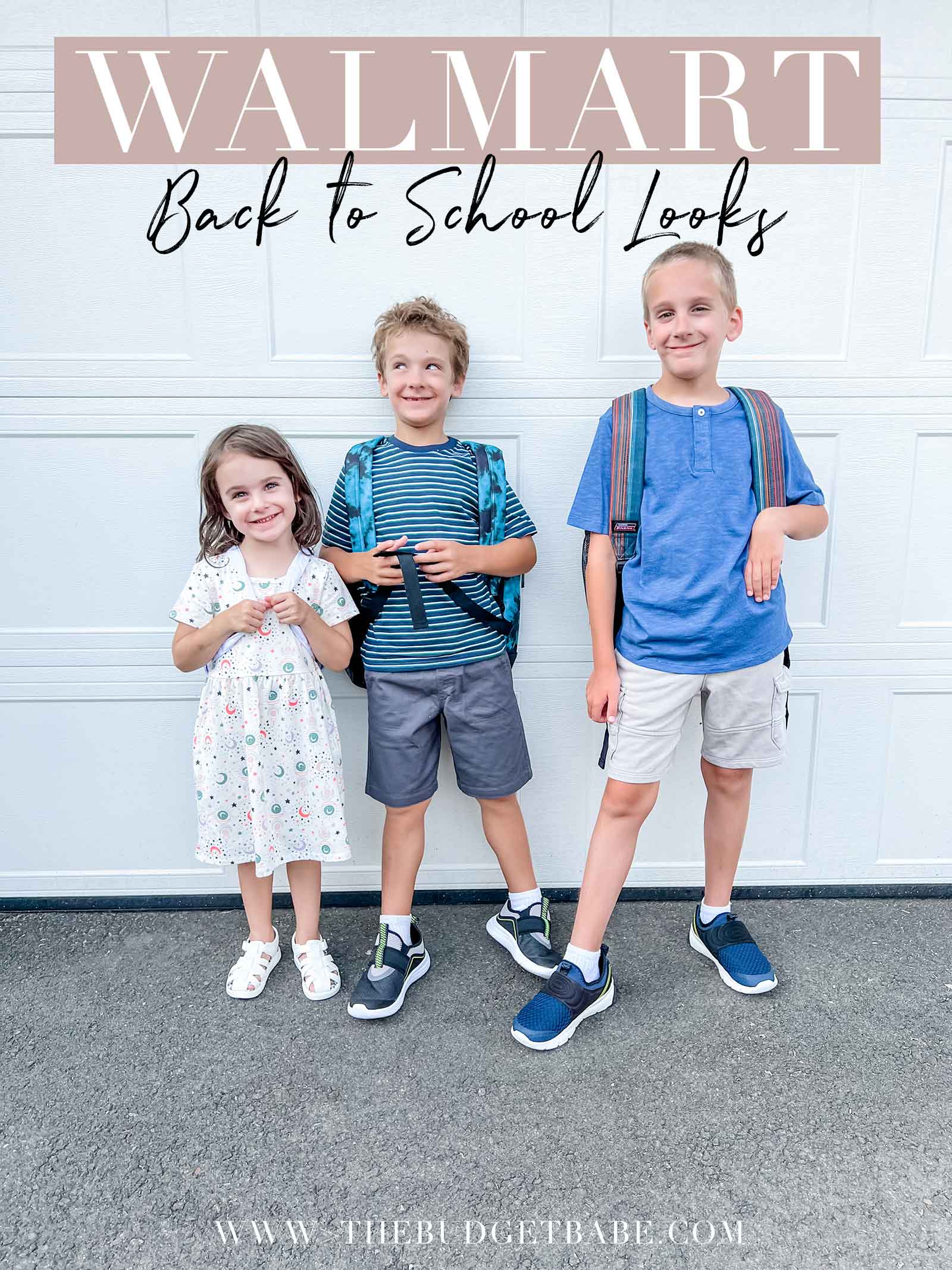 Walmart back to school outfits, affordable, top quality and easy to shop for! #ad