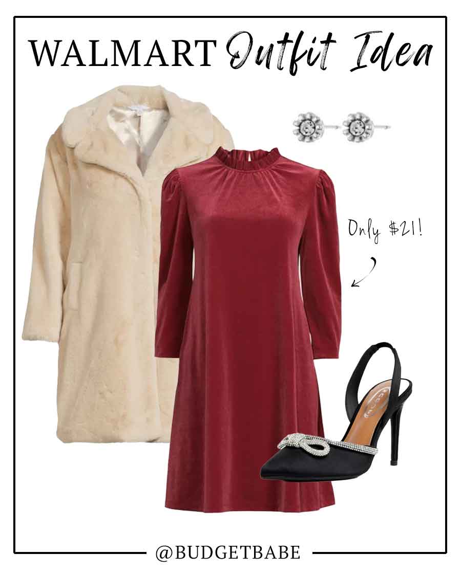 Walmart holiday outfit ideas that are cute and budget friendly!