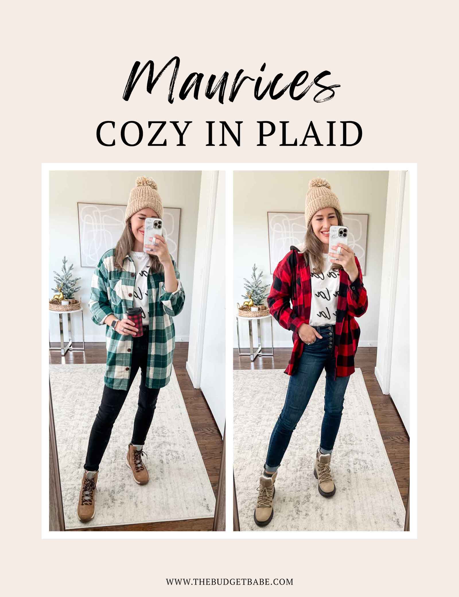 Cozy plaid finds from Maurices!