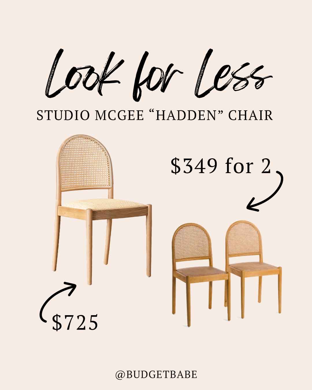 Studio McGee look for less chairs at TJMAXX.com!