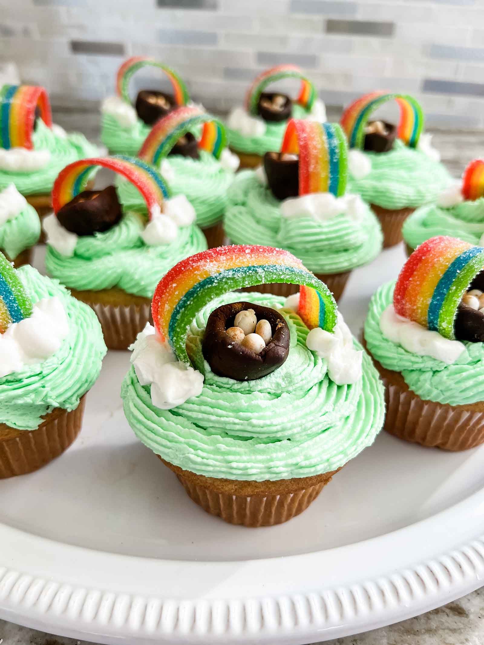 Get everything you need to make St. Patrick's Day rainbow cupcakes delivered free with your Walmart+ membership! #ad