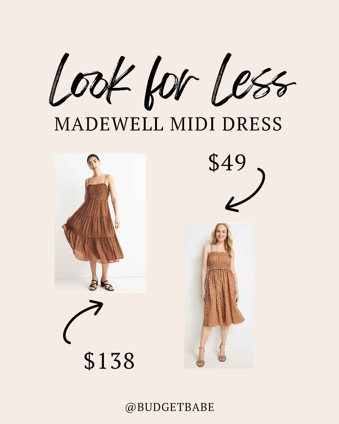 Madewell midi dress look for less at Maurices!
