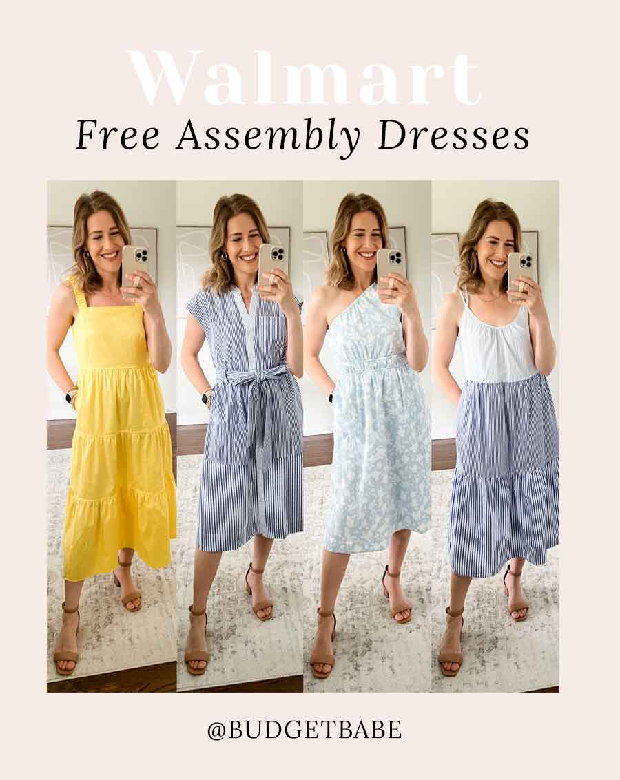 Walmart Free Assembly Dresses under $40 for summer