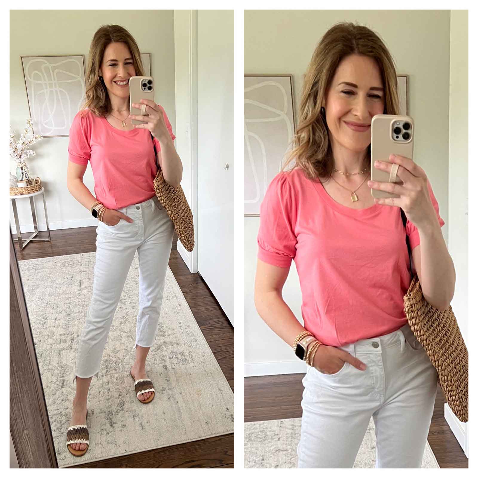 Walmart fashion finds in coral pink!