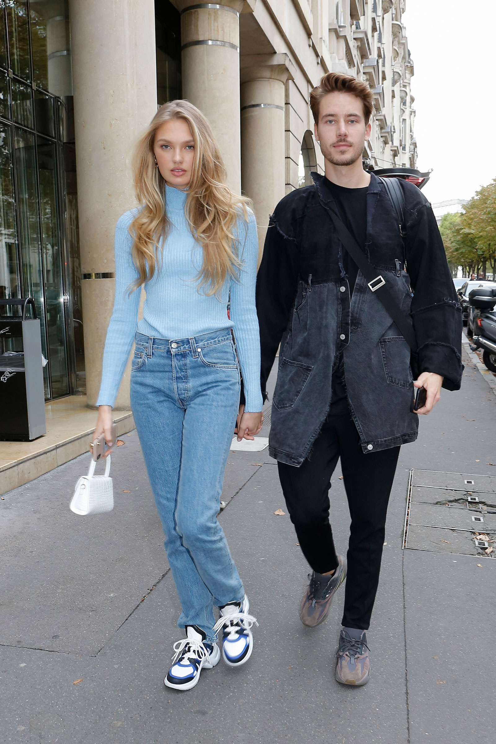 Commander international Huge Romee Strijd's Blue Turtleneck and Dad Sneakers Look for Less - The Budget  Babe | Affordable Fashion & Style Blog